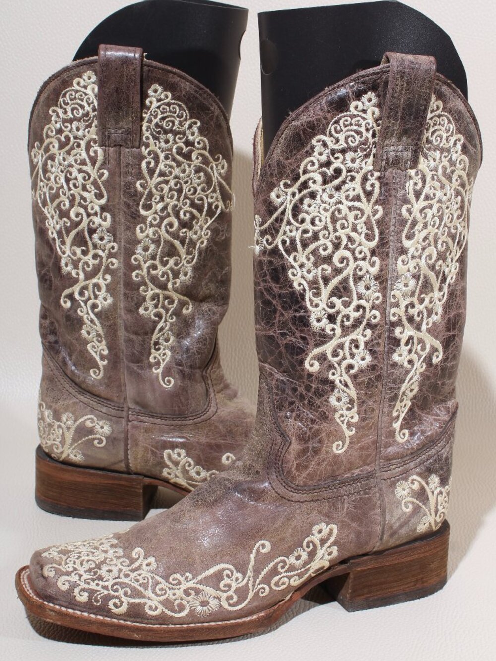 Womens Corral Vintage Series Boots Size 8 M Brown Leather Cowgirl Western Boot